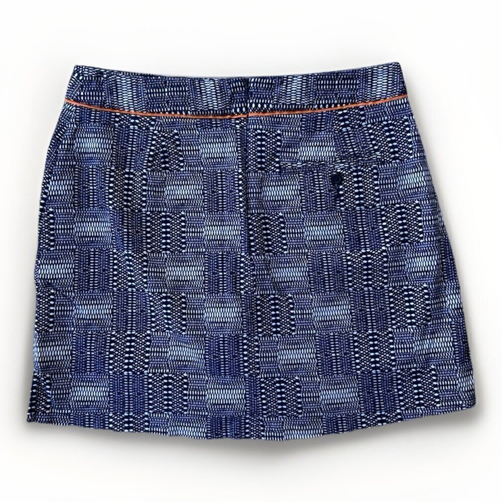 Lady Hagen Golf Skort Navy Orange Trim 16” Tennis Women's Size 6 Pockets - Picture 2 of 8